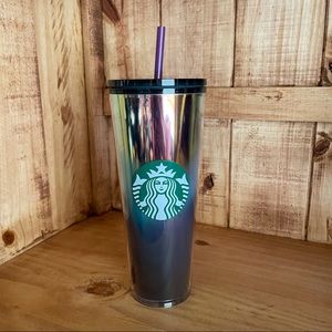 NWT Starbucks Gold Purple Oil Iridescent